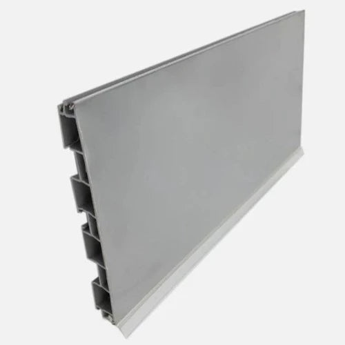 Chrome outlet kick plate