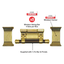 Load image into Gallery viewer, Windsor Gold Coffin Handles
